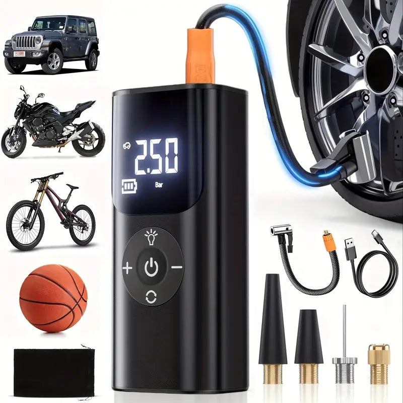 Compresor De Aire Portatil Y Recargable