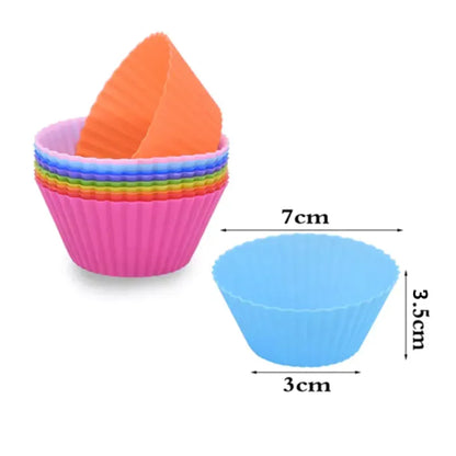 Moldes de silicona para cupcakes X12