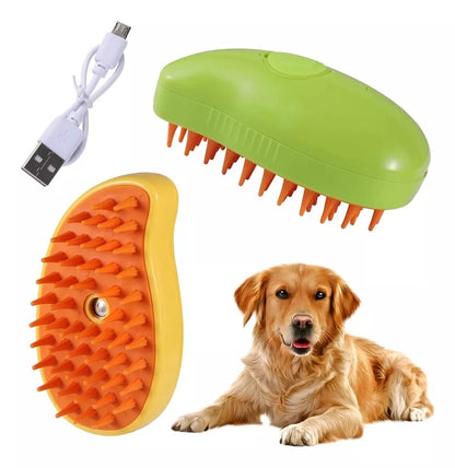 🐶 Cepillo Vaporizador 3 en 1 para Mascotas – ¡Cuidado Total sin Complicaciones!
