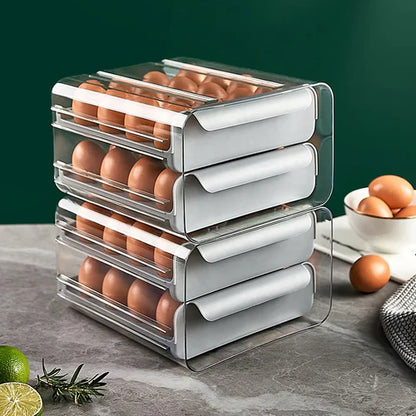 🥚 ORGANIZADOR DE HUEVOS X32 – ¡ORDENA TU NEVERA Y PROTEGE TUS ALIMENTOS!