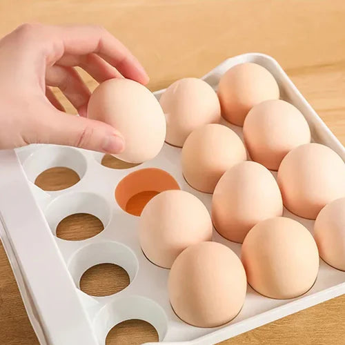🥚 ORGANIZADOR DE HUEVOS X32 – ¡ORDENA TU NEVERA Y PROTEGE TUS ALIMENTOS!