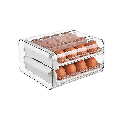 🥚 ORGANIZADOR DE HUEVOS X32 – ¡ORDENA TU NEVERA Y PROTEGE TUS ALIMENTOS!