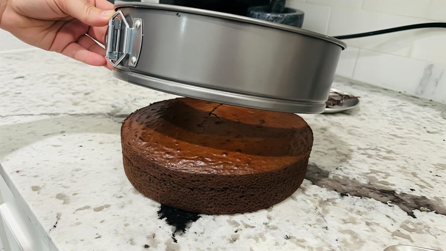 Juego de moldes antiadherentes para tartas de 3 piezas