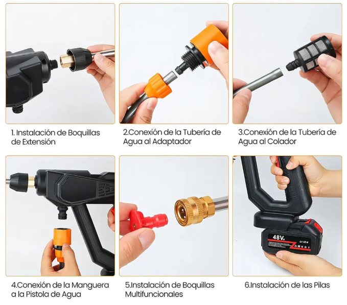 Hidrolavadora Portátil de alto rendimiento