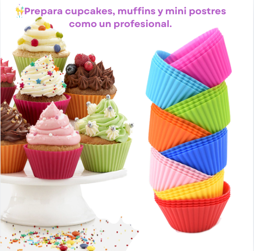 Moldes de silicona para cupcakes X12