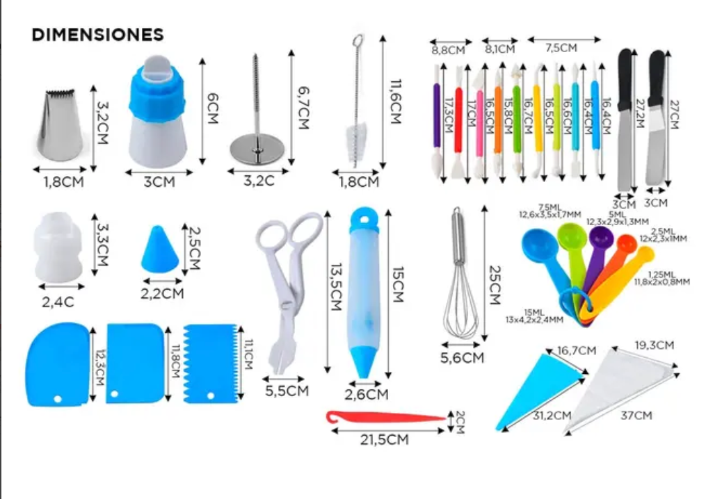 Kit Reposteria 66 Piezas