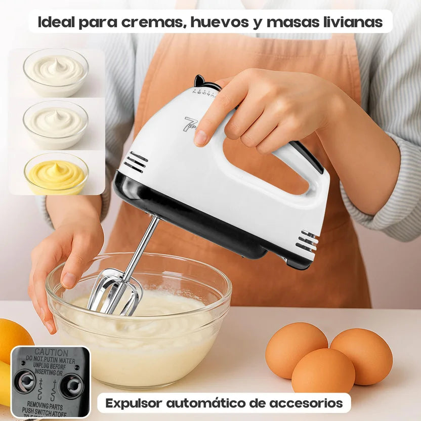 Batidora Eléctrica de Mano de 7 velocidades